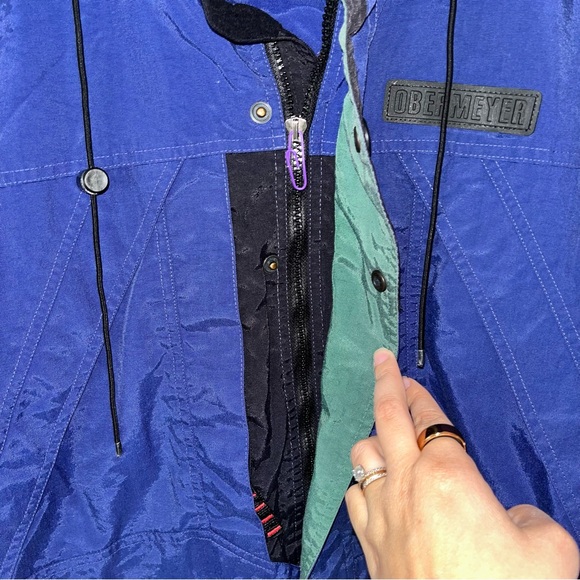 OBERMEYER winter jacket Men’s Sz M Blue Nylon - Picture 6 of 10
